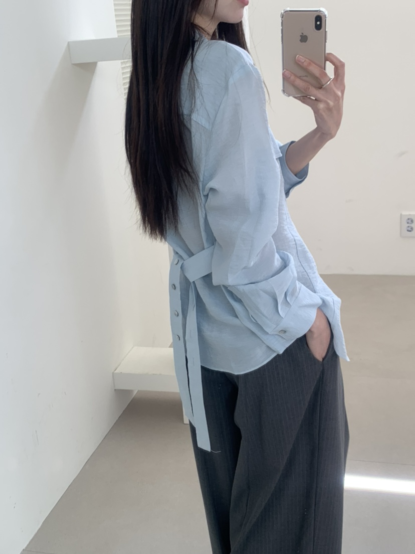 LE AVE韓國代購女士新品時尚熱賣26春夏人氣推薦襯衫蕾絲衫LE AVE襯衫/蕾絲衫