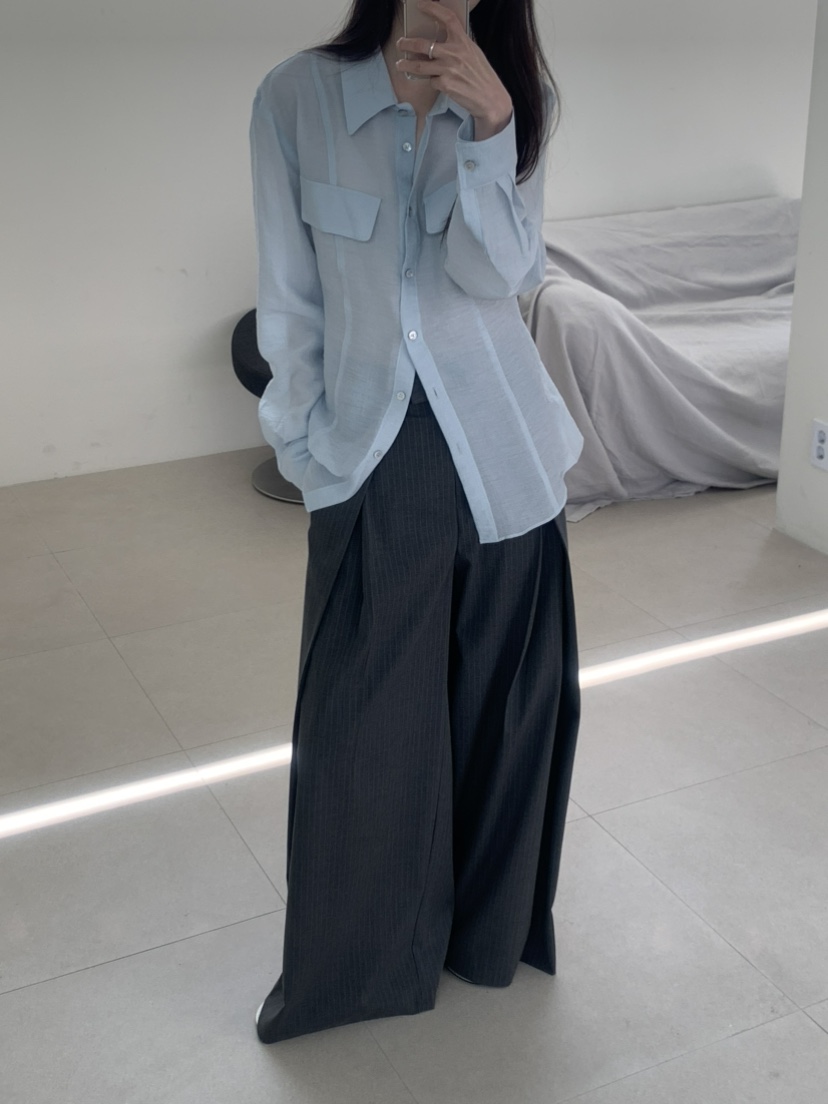 LE AVE韓國代購女士新品時尚熱賣26春夏人氣推薦襯衫蕾絲衫LE AVE襯衫/蕾絲衫