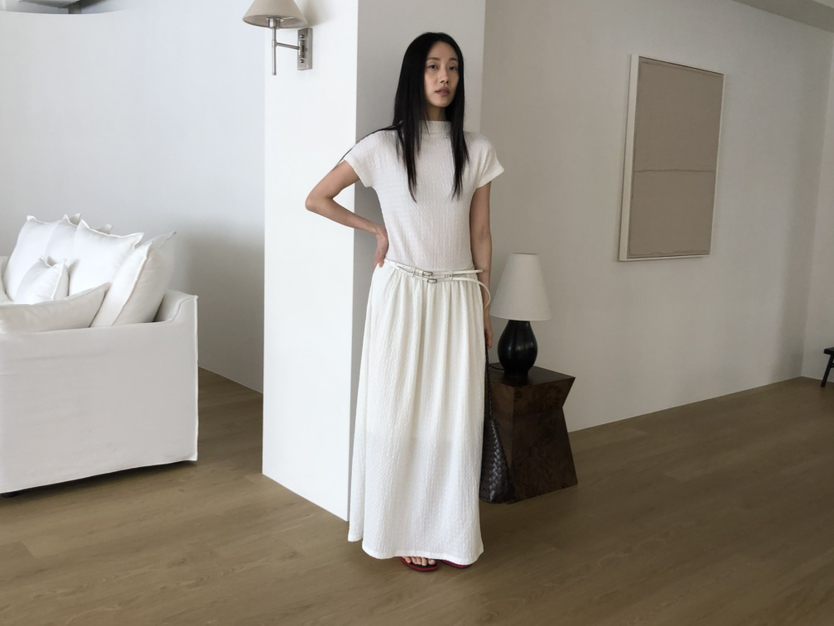 TORRE韓國東大門直郵女士新品熱賣休閑時尚連衣裙不含腰帶TORRE連衣裙