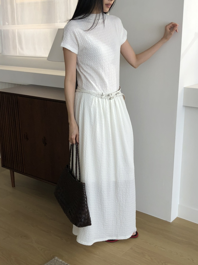 TORRE韓國東大門直郵女士新品熱賣休閑時尚連衣裙不含腰帶TORRE連衣裙圖色1