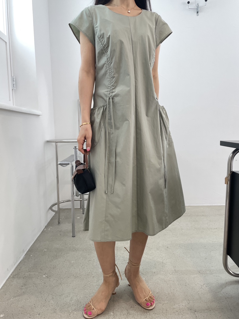 EDITION-P韓國直郵女士新款時尚職業人氣26春夏連衣裙褶皺EDITION/CHAHEE連衣裙