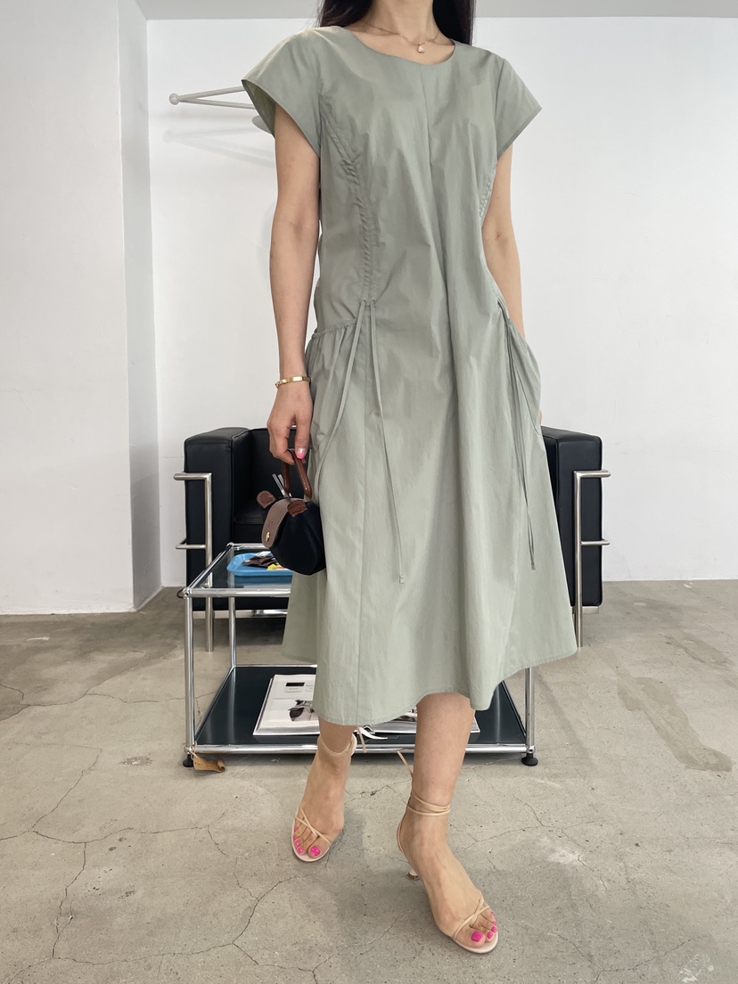 EDITION-P韓國直郵女士新款時尚職業人氣26春夏連衣裙褶皺EDITION/CHAHEE連衣裙