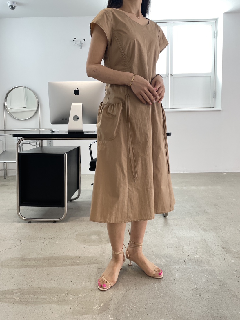 EDITION-P韓國直郵女士新款時尚職業人氣26春夏連衣裙褶皺EDITION/CHAHEE連衣裙