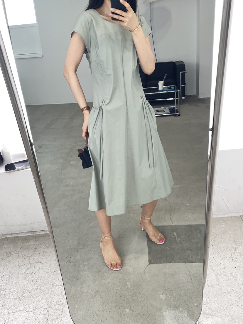 EDITION-P韓國直郵女士新款時尚職業人氣26春夏連衣裙褶皺EDITION/CHAHEE連衣裙