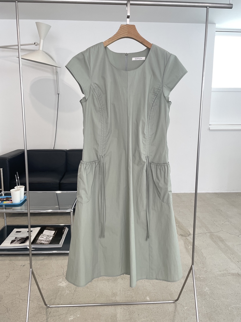 EDITION-P韓國直郵女士新款時尚職業人氣26春夏連衣裙褶皺EDITION/CHAHEE連衣裙圖色2
