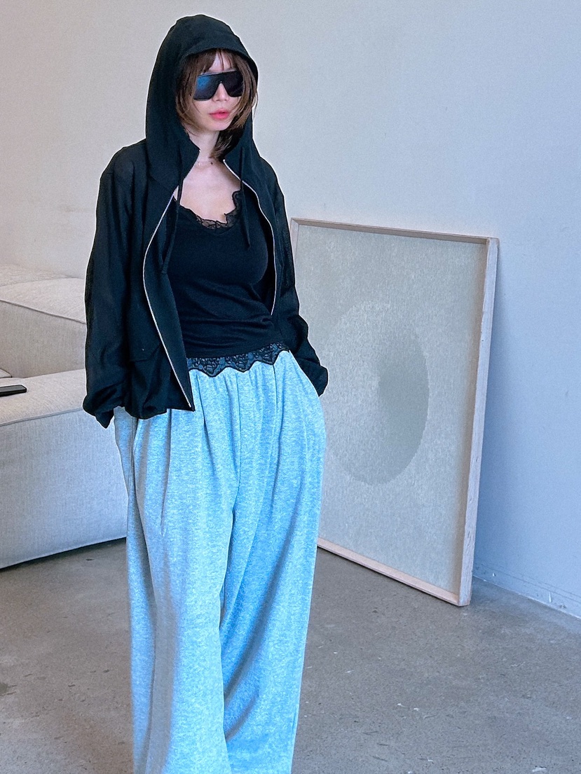 PARIS MATCH韓國東大門直郵女裝新品職業休閑人氣夾克透明PARIS MATCH夾克