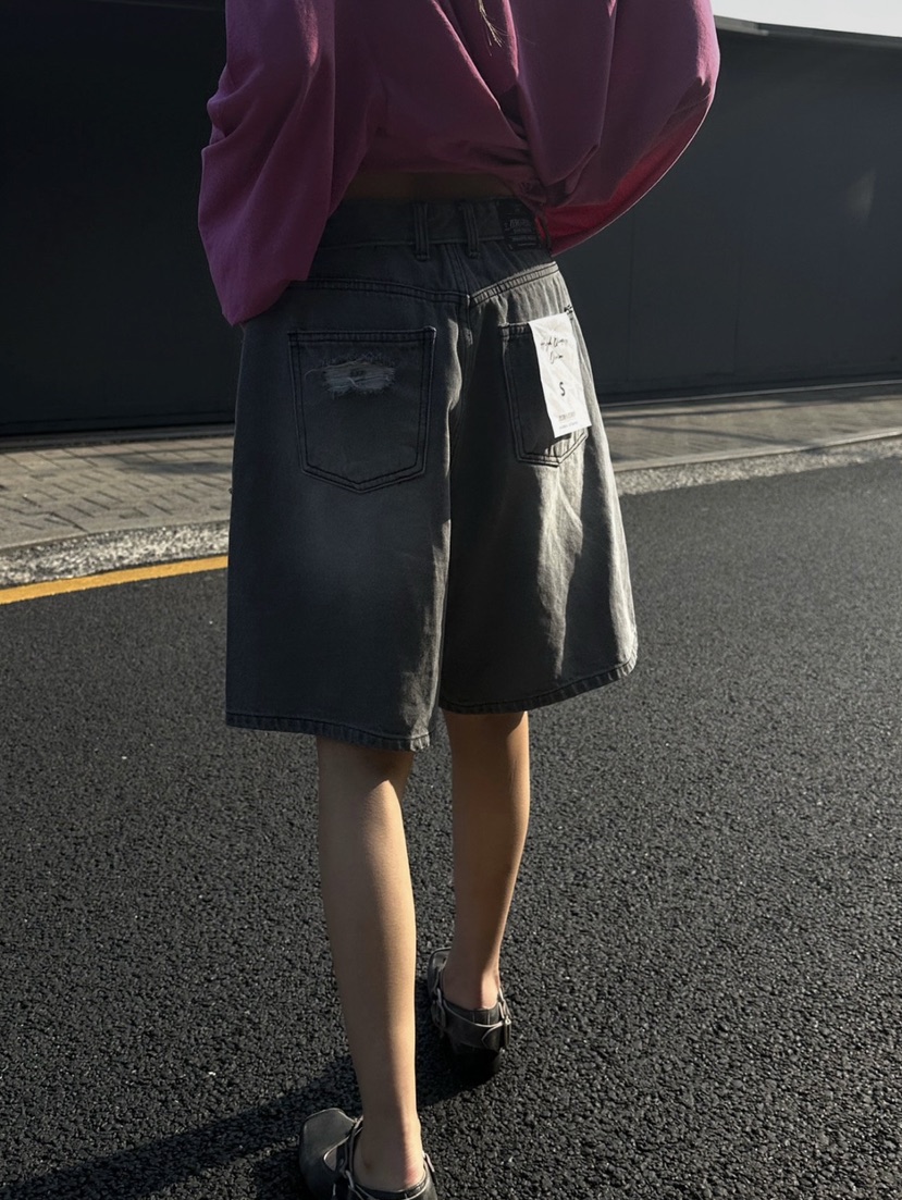 ZEROZERO韓國東大門代購女士新品休閑時尚熱賣26春夏短褲復古ZEROZERO短褲