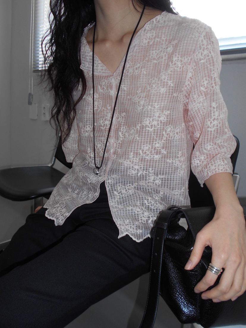 MURMUR韓國東大門代購女裝新款休閑人氣職業熱賣襯衫蕾絲衫MURMUR襯衫/蕾絲衫