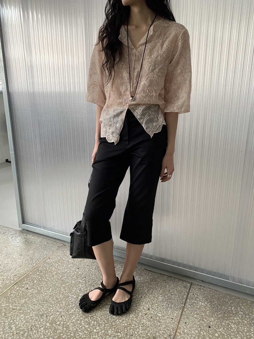 MURMUR韓國東大門代購女裝新款休閑人氣職業熱賣襯衫蕾絲衫MURMUR襯衫/蕾絲衫