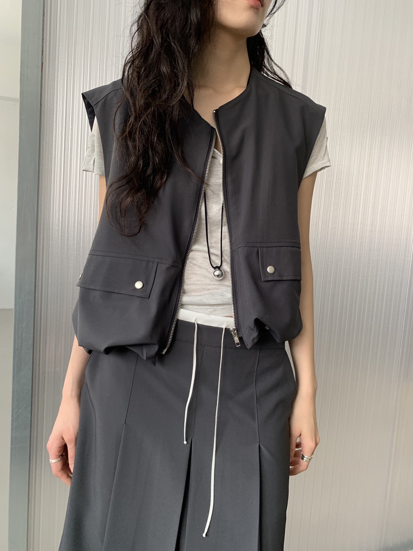 MURMUR韓國東大門直郵女士新品職業26春夏休閑推薦人氣馬甲MURMUR馬甲