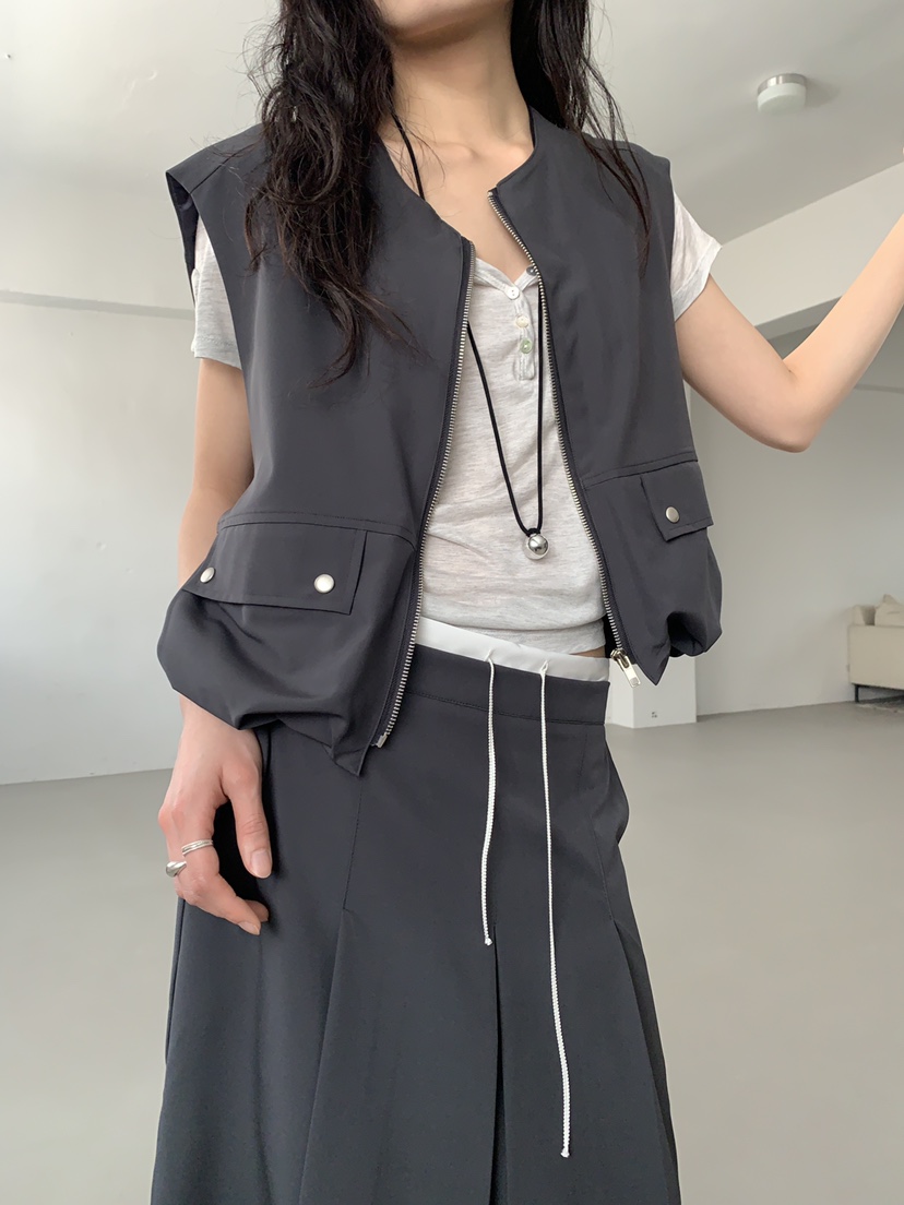 MURMUR韓國東大門直郵女士新品職業26春夏休閑推薦人氣馬甲MURMUR馬甲