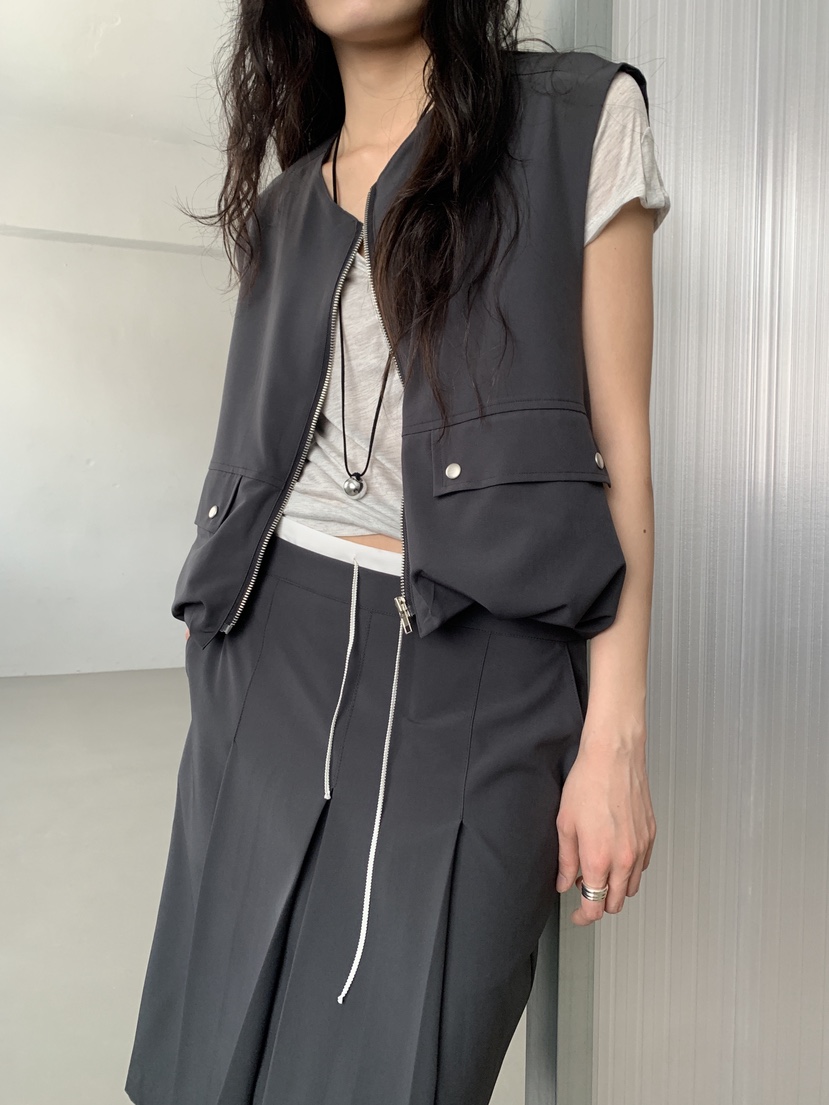 MURMUR韓國東大門直郵女士新品職業26春夏休閑推薦人氣馬甲MURMUR馬甲