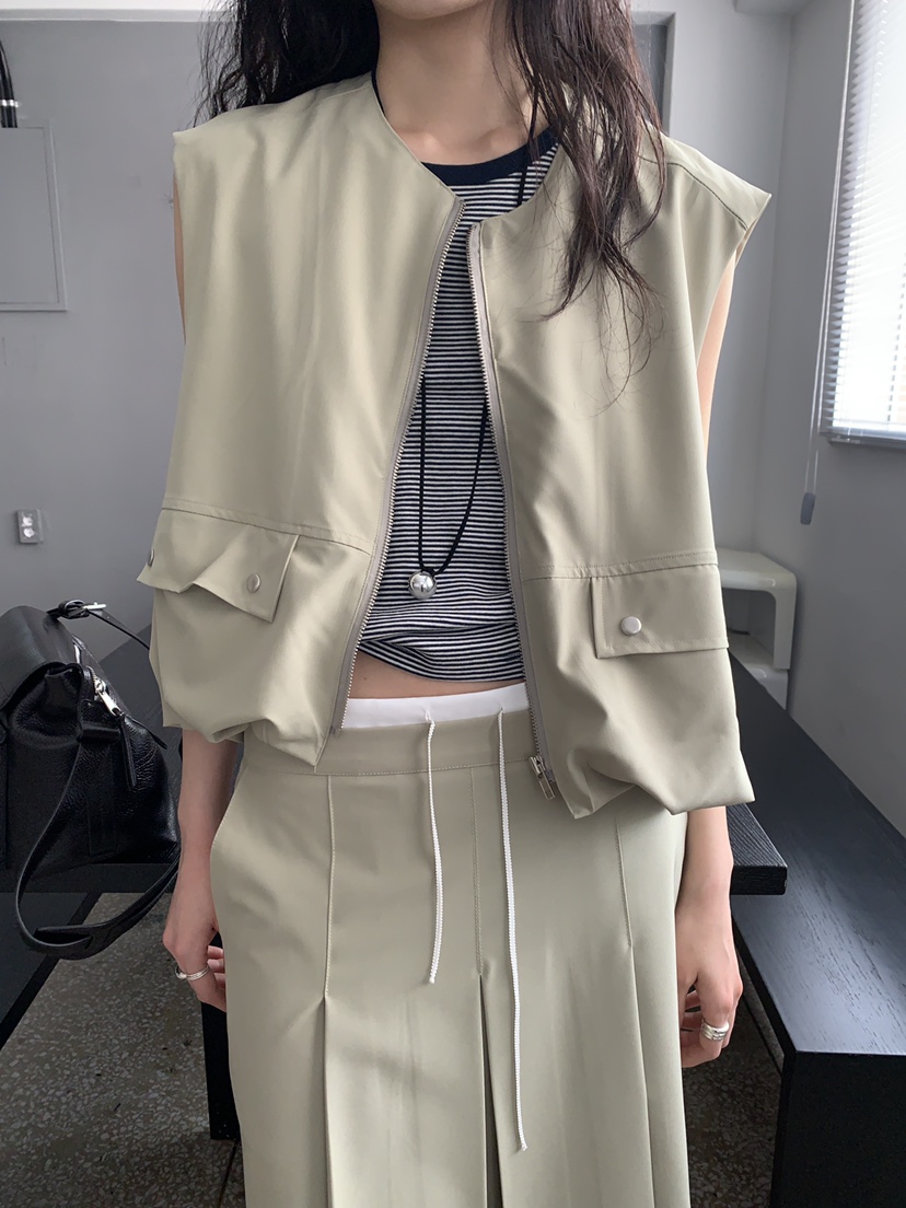 MURMUR韓國東大門直郵女士新品職業26春夏休閑推薦人氣馬甲MURMUR馬甲