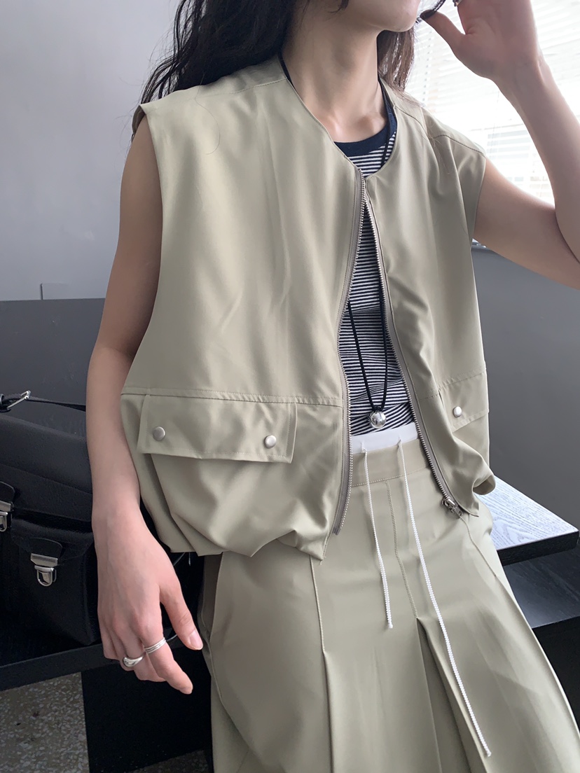 MURMUR韓國東大門直郵女士新品職業26春夏休閑推薦人氣馬甲MURMUR馬甲