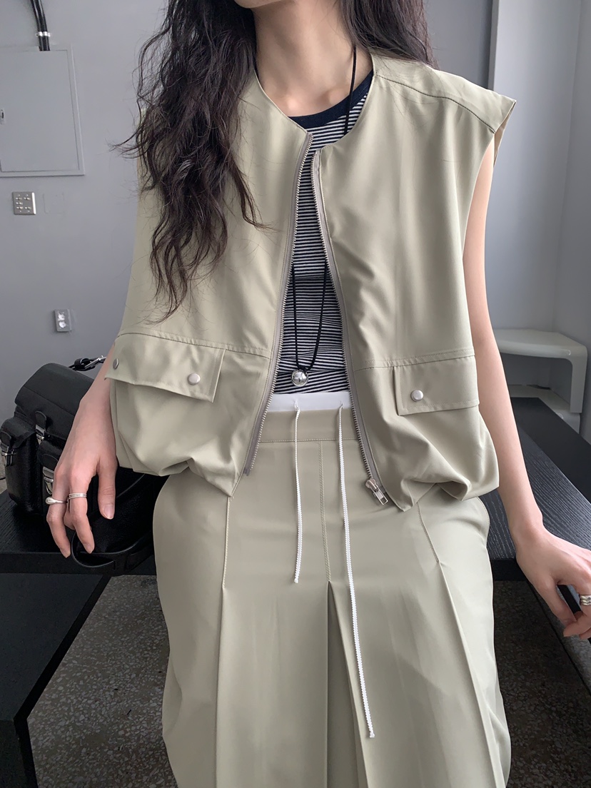 MURMUR韓國東大門直郵女士新品職業26春夏休閑推薦人氣馬甲MURMUR馬甲