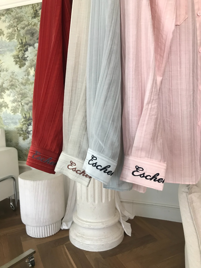 ESCHER韓國東大門代購女裝新品推薦熱賣休閑襯衫蕾絲衫刺繡ESCHER襯衫/蕾絲衫