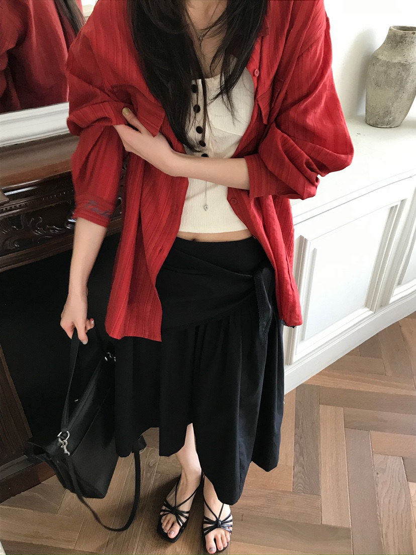 ESCHER韓國東大門代購女裝新品推薦熱賣休閑襯衫蕾絲衫刺繡ESCHER襯衫/蕾絲衫