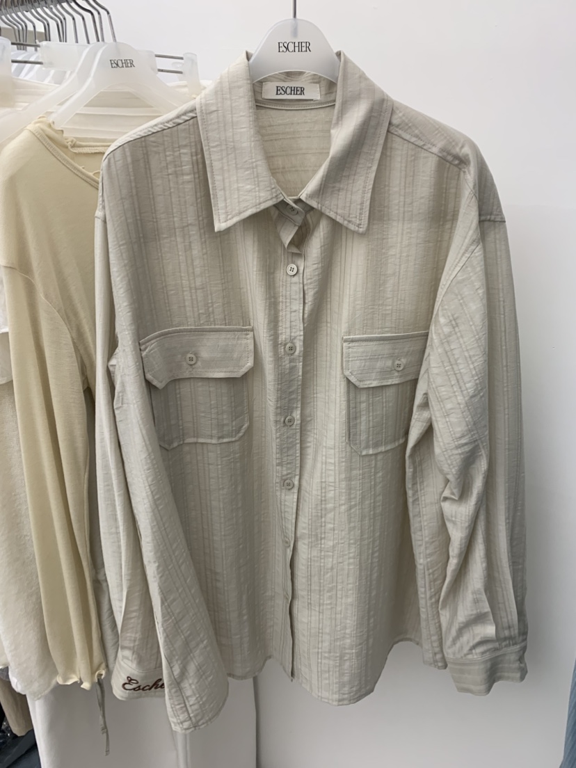 ESCHER韓國東大門代購女裝新品推薦熱賣休閑襯衫蕾絲衫刺繡ESCHER襯衫/蕾絲衫圖色4