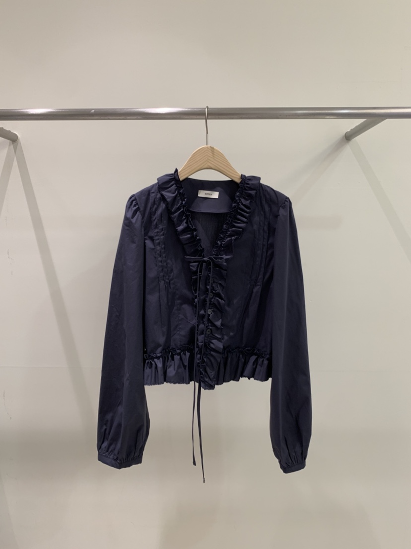 ZITTEN韓國直郵實拍女裝新品時尚推薦熱賣襯衫蕾絲衫荷葉邊ZITTEN襯衫/蕾絲衫圖色2