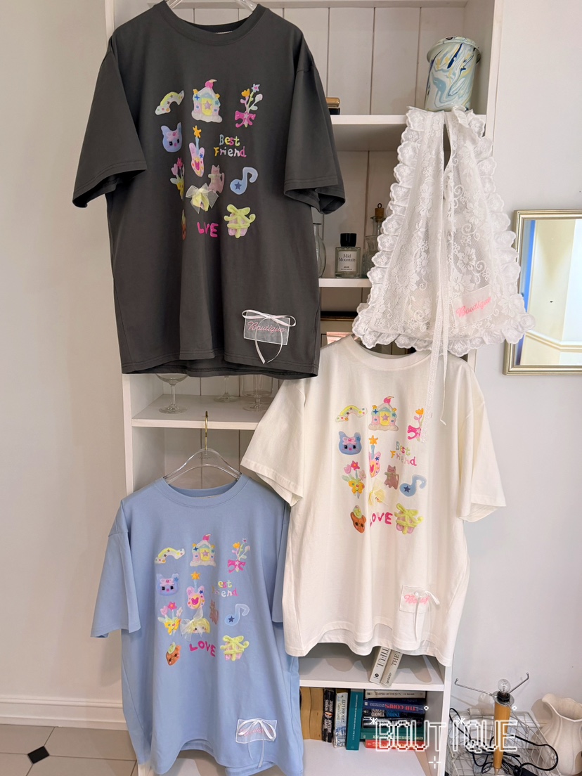 BOUTIQUE-L韓國代購女士新品推薦時尚26春夏熱賣人氣T恤BOUTIQUE-LT恤