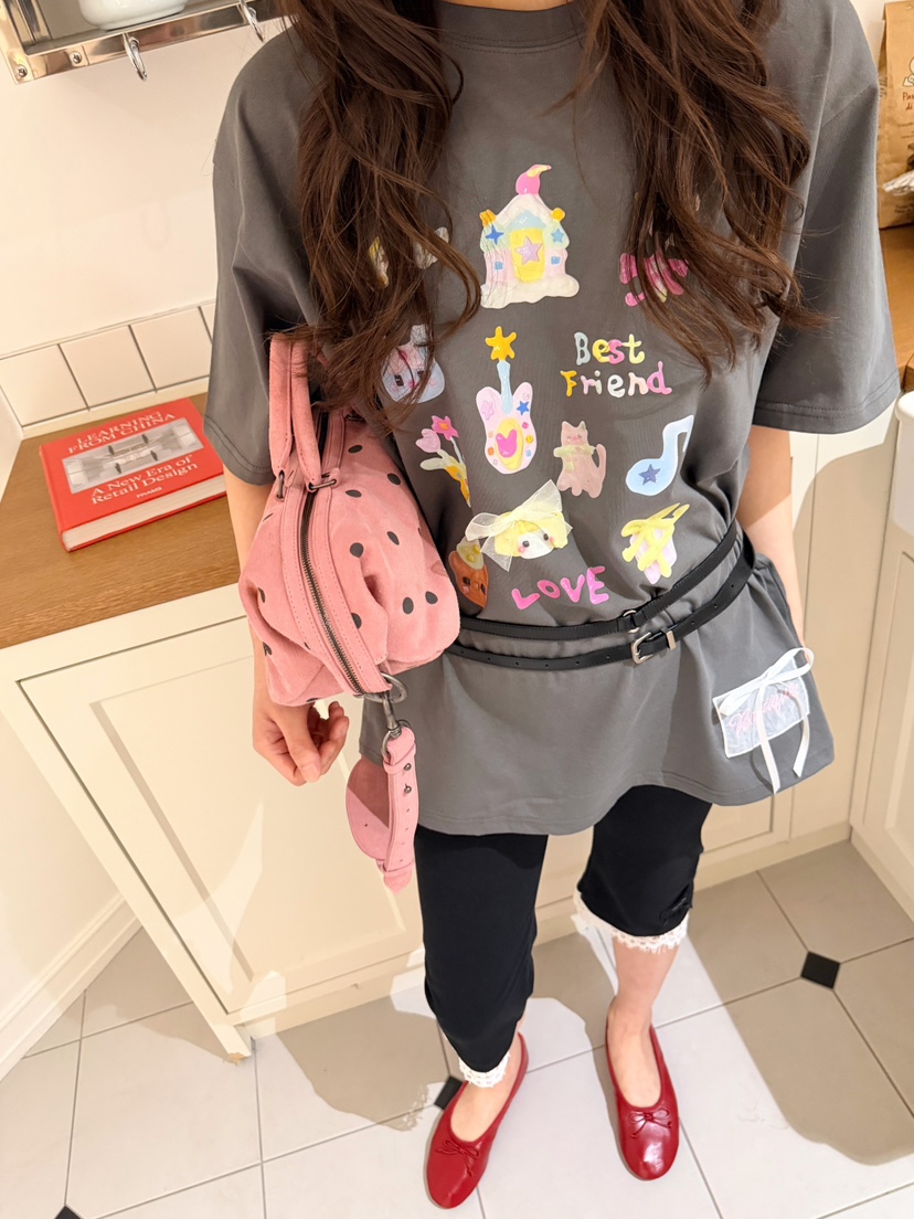 BOUTIQUE-L韓國代購女士新品推薦時尚26春夏熱賣人氣T恤BOUTIQUE-LT恤