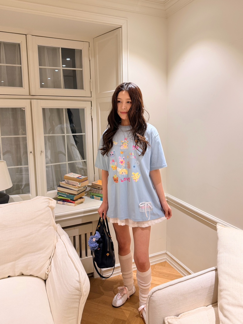 BOUTIQUE-L韓國代購女士新品推薦時尚26春夏熱賣人氣T恤BOUTIQUE-LT恤