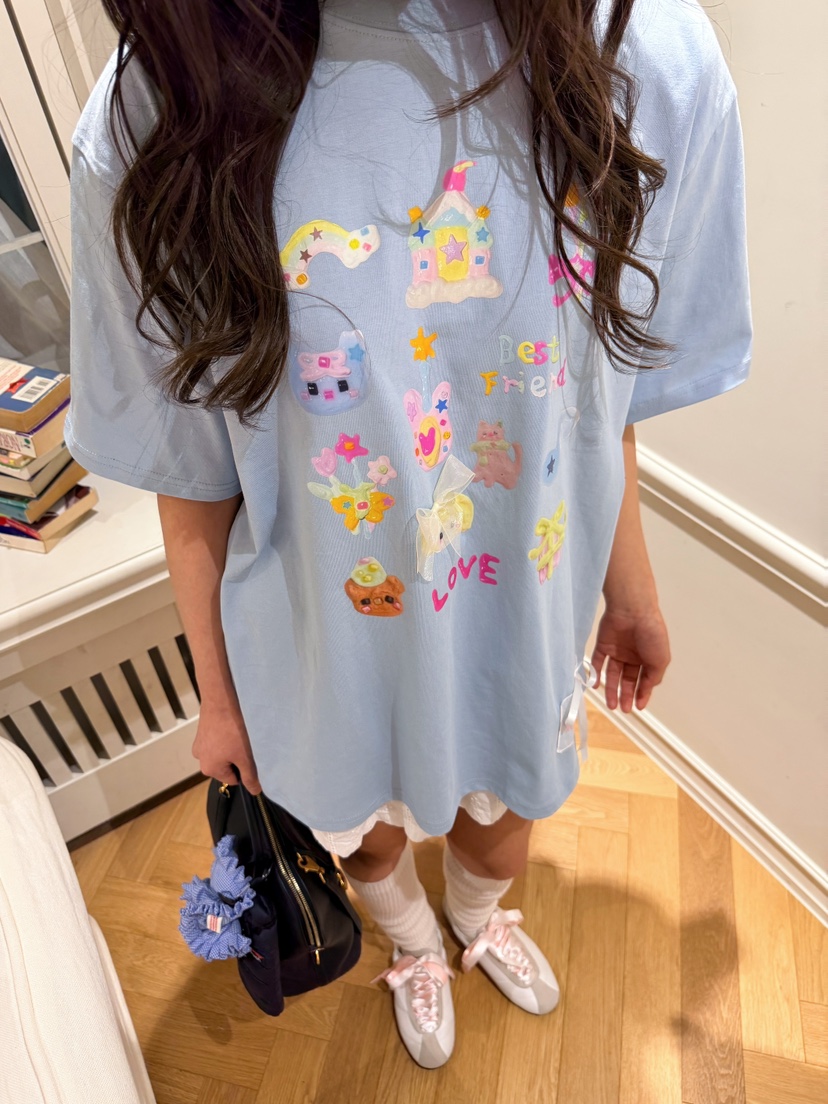 BOUTIQUE-L韓國代購女士新品推薦時尚26春夏熱賣人氣T恤BOUTIQUE-LT恤