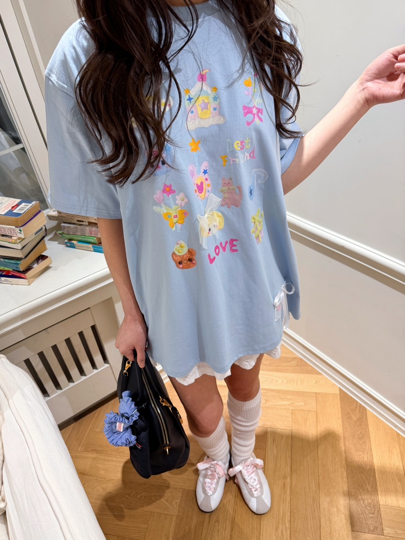 BOUTIQUE-L韓國代購女士新品推薦時尚26春夏熱賣人氣T恤BOUTIQUE-LT恤