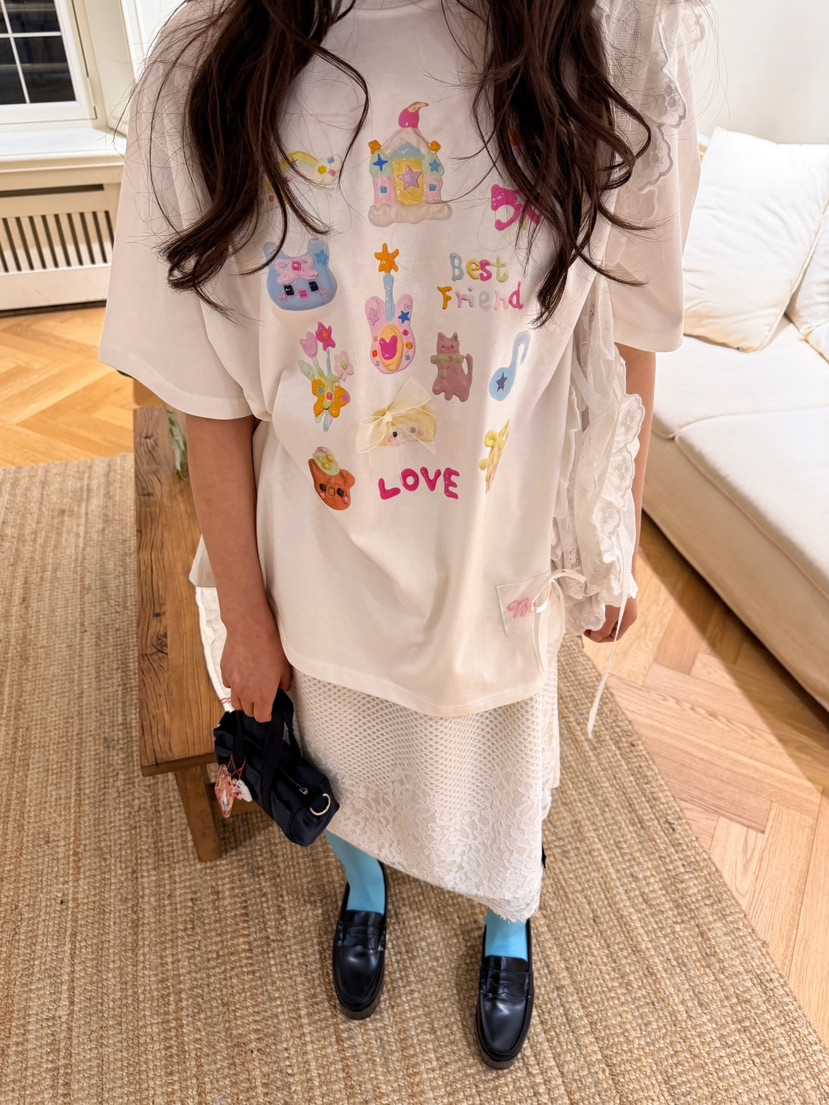 BOUTIQUE-L韓國代購女士新品推薦時尚26春夏熱賣人氣T恤BOUTIQUE-LT恤圖色3