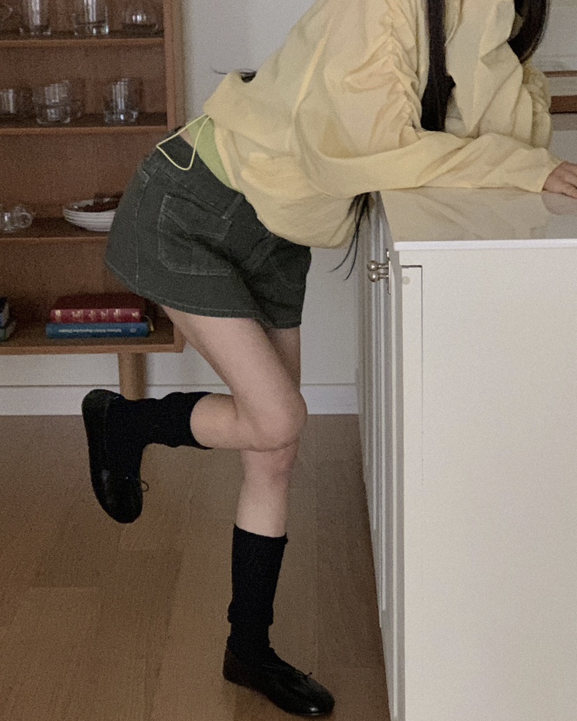 OURWAVE/OUR ROOM韓國東大門代購女裝新款休閑夾克尼龍褶皺Our Wave/Our Room夾克