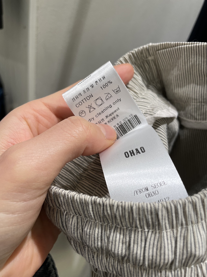 OHAO韓國代購女裝新款26春夏推薦時尚職業人氣熱賣休閑褲OHAO/HA MONG休閑褲