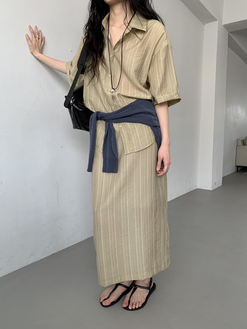 MURMUR韓國東大門直郵女裝新款職業26春夏推薦人氣休閑長裙MURMUR長裙