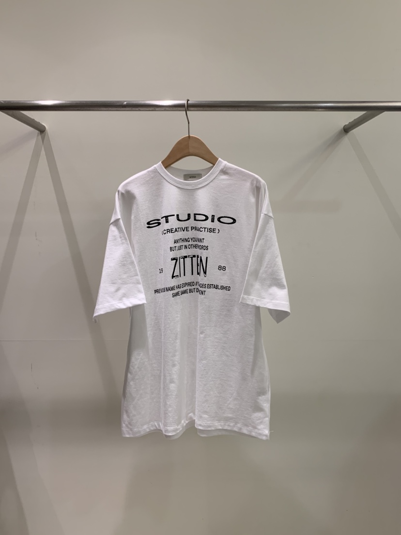 ZITTEN韓國直郵實拍女裝新品時尚熱賣推薦休閑26春夏職業T恤ZITTENT恤圖色2