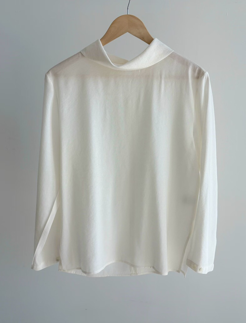 BINUS韓國直郵實拍女士新品人氣時尚襯衫蕾絲衫含腰繩圍巾BINUS襯衫/蕾絲衫