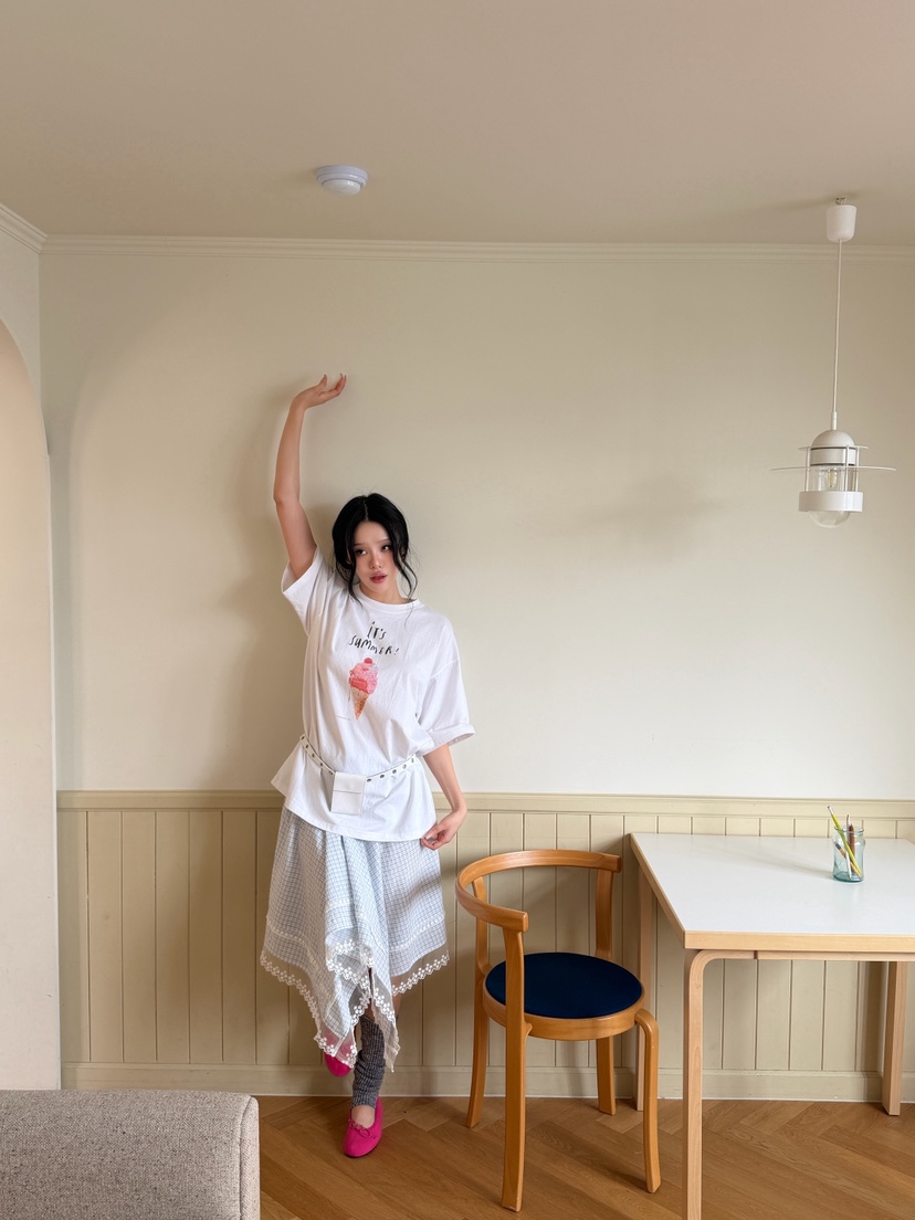 ZITTEN韓國東大門直郵女裝新品熱賣時尚半身裙中短裙格子ZITTEN半身裙/中短裙