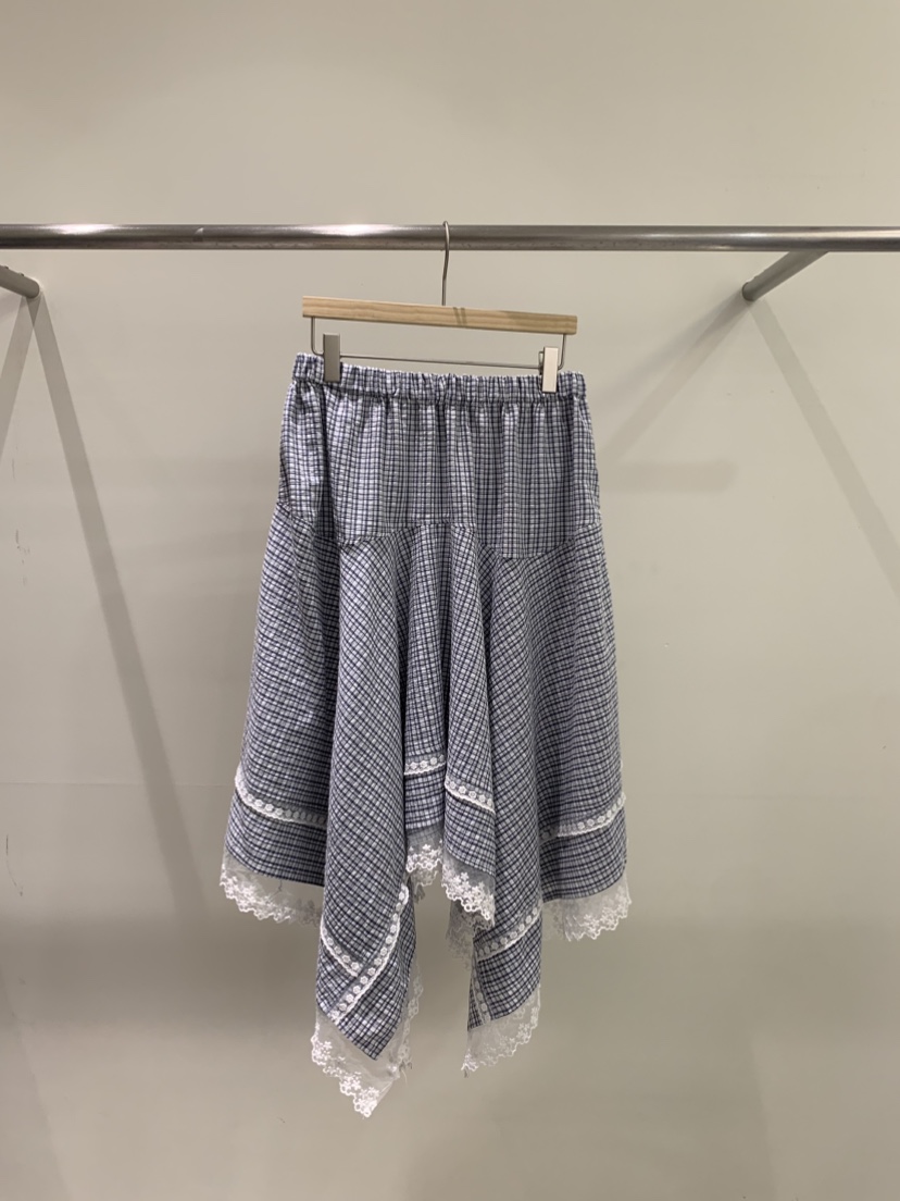 ZITTEN韓國東大門直郵女裝新品熱賣時尚半身裙中短裙格子ZITTEN半身裙/中短裙圖色1