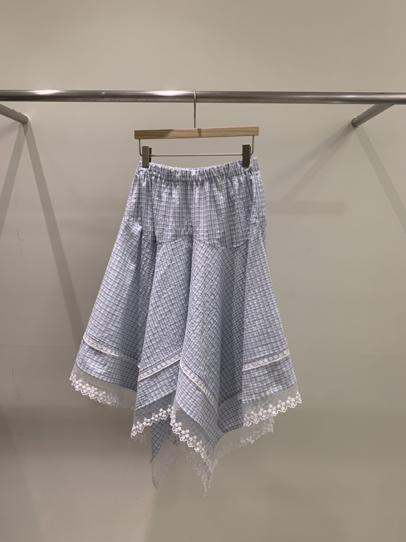 ZITTEN韓國東大門直郵女裝新品熱賣時尚半身裙中短裙格子ZITTEN半身裙/中短裙圖色2