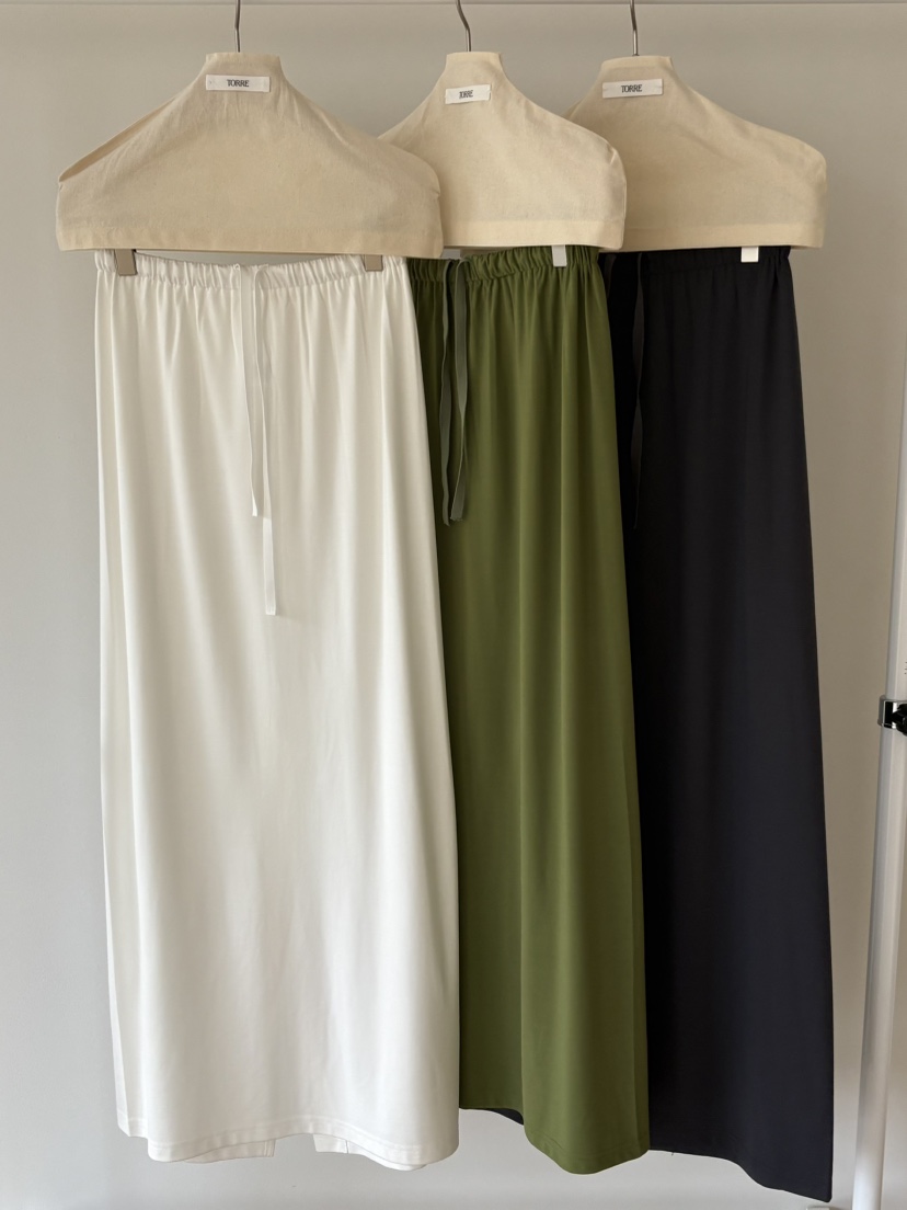 TORRE韓國直郵實拍女士新款職業熱賣推薦休閑26春夏人氣長裙TORRE長裙