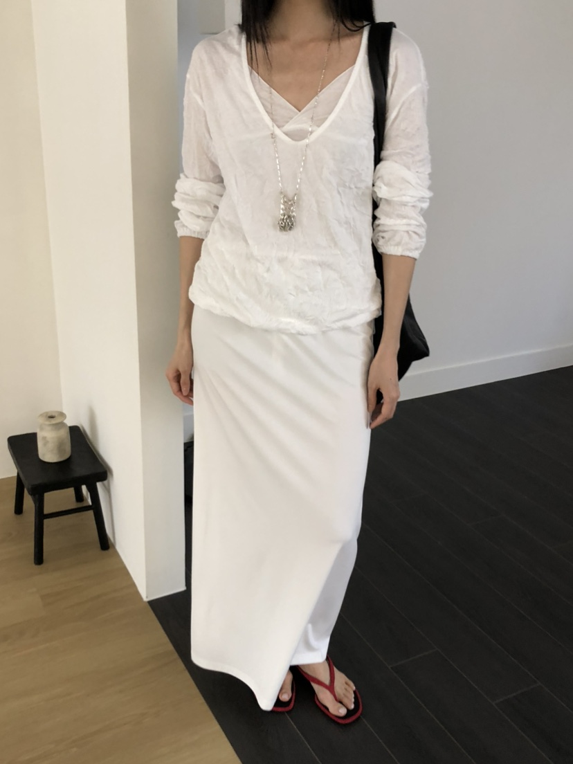 TORRE韓國直郵實拍女士新款職業熱賣推薦休閑26春夏人氣長裙TORRE長裙