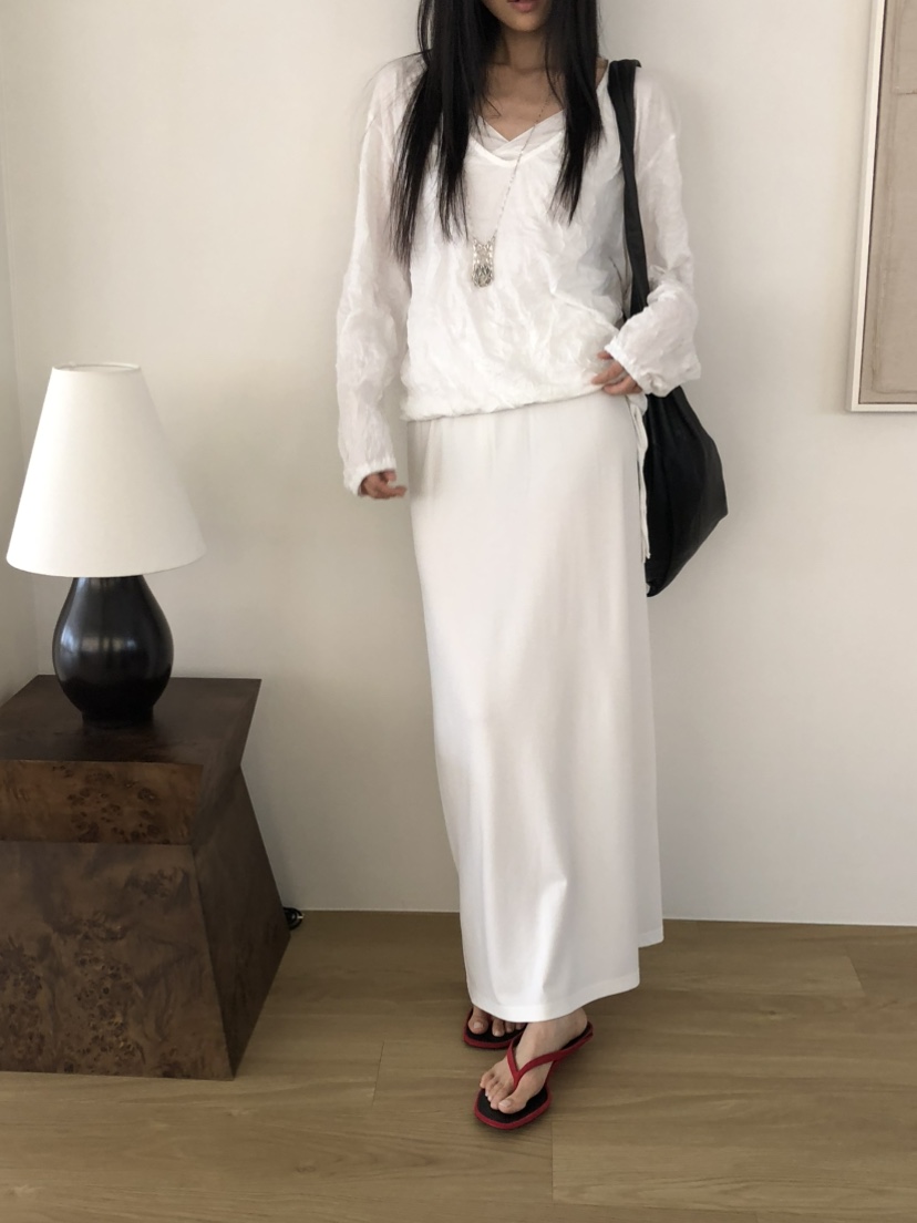 TORRE韓國直郵實拍女士新款職業熱賣推薦休閑26春夏人氣長裙TORRE長裙圖色2