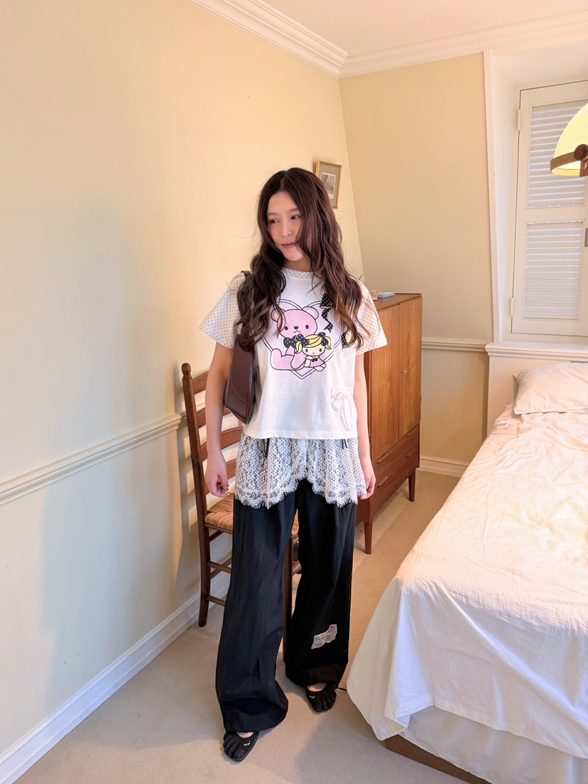 BOUTIQUE-L韓國直郵女裝新品人氣熱賣推薦時尚休閑26春夏T恤BOUTIQUE-LT恤