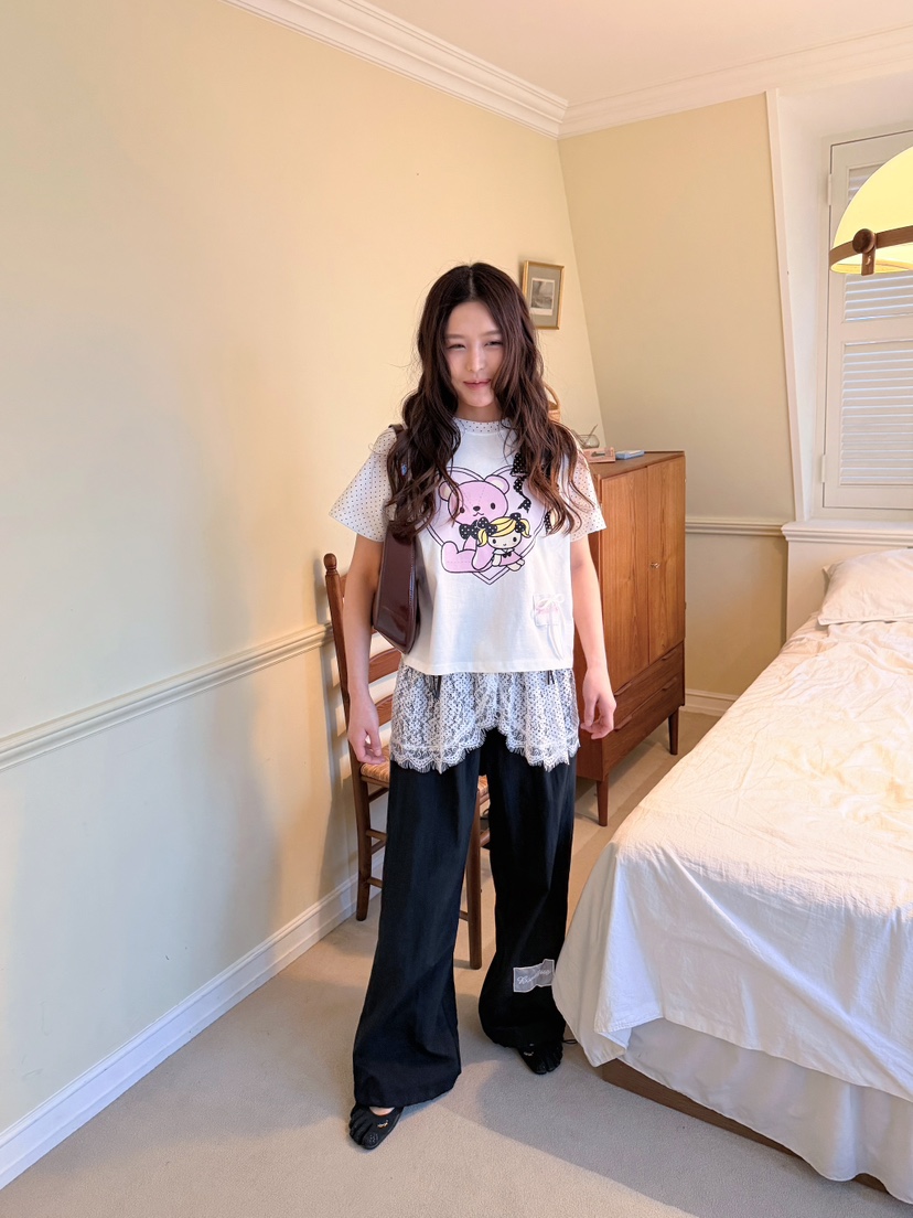 BOUTIQUE-L韓國直郵女裝新品人氣熱賣推薦時尚休閑26春夏T恤BOUTIQUE-LT恤