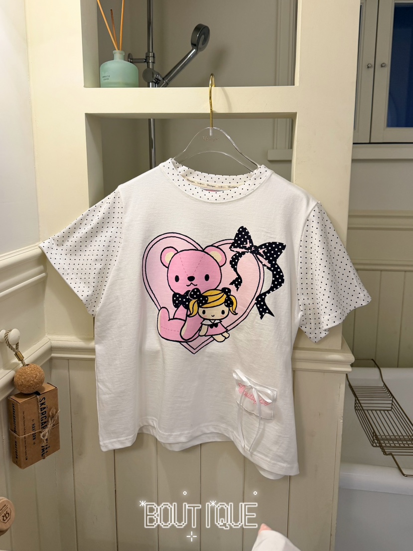 BOUTIQUE-L韓國直郵女裝新品人氣熱賣推薦時尚休閑26春夏T恤BOUTIQUE-LT恤圖色3