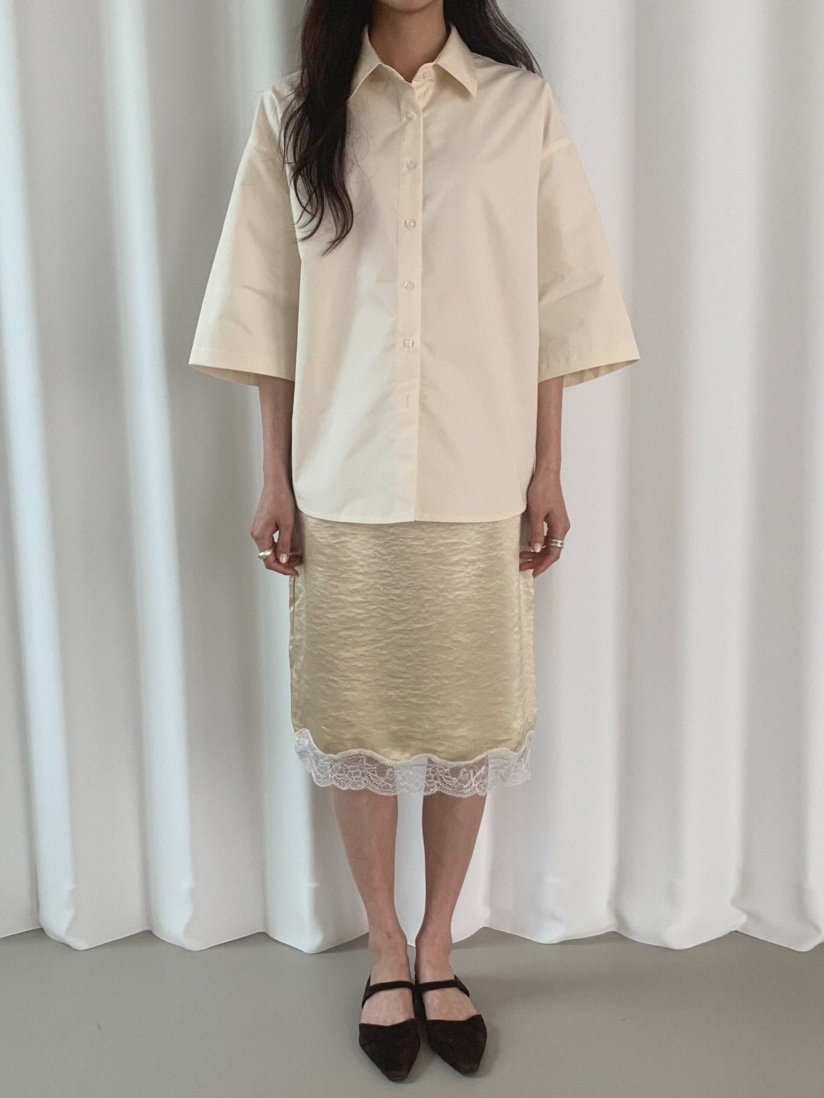 MOSMOS韓國東大門直郵女裝新品熱賣26春夏休閑襯衫蕾絲衫MOSMOS襯衫/蕾絲衫