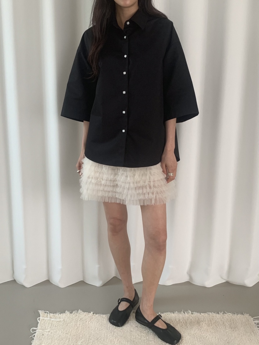 MOSMOS韓國東大門直郵女裝新品熱賣26春夏休閑襯衫蕾絲衫MOSMOS襯衫/蕾絲衫