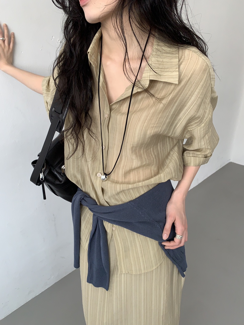 MURMUR韓國代購女裝新品推薦人氣26春夏休閑時尚襯衫蕾絲衫MURMUR襯衫/蕾絲衫