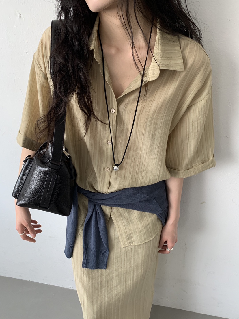 MURMUR韓國代購女裝新品推薦人氣26春夏休閑時尚襯衫蕾絲衫MURMUR襯衫/蕾絲衫