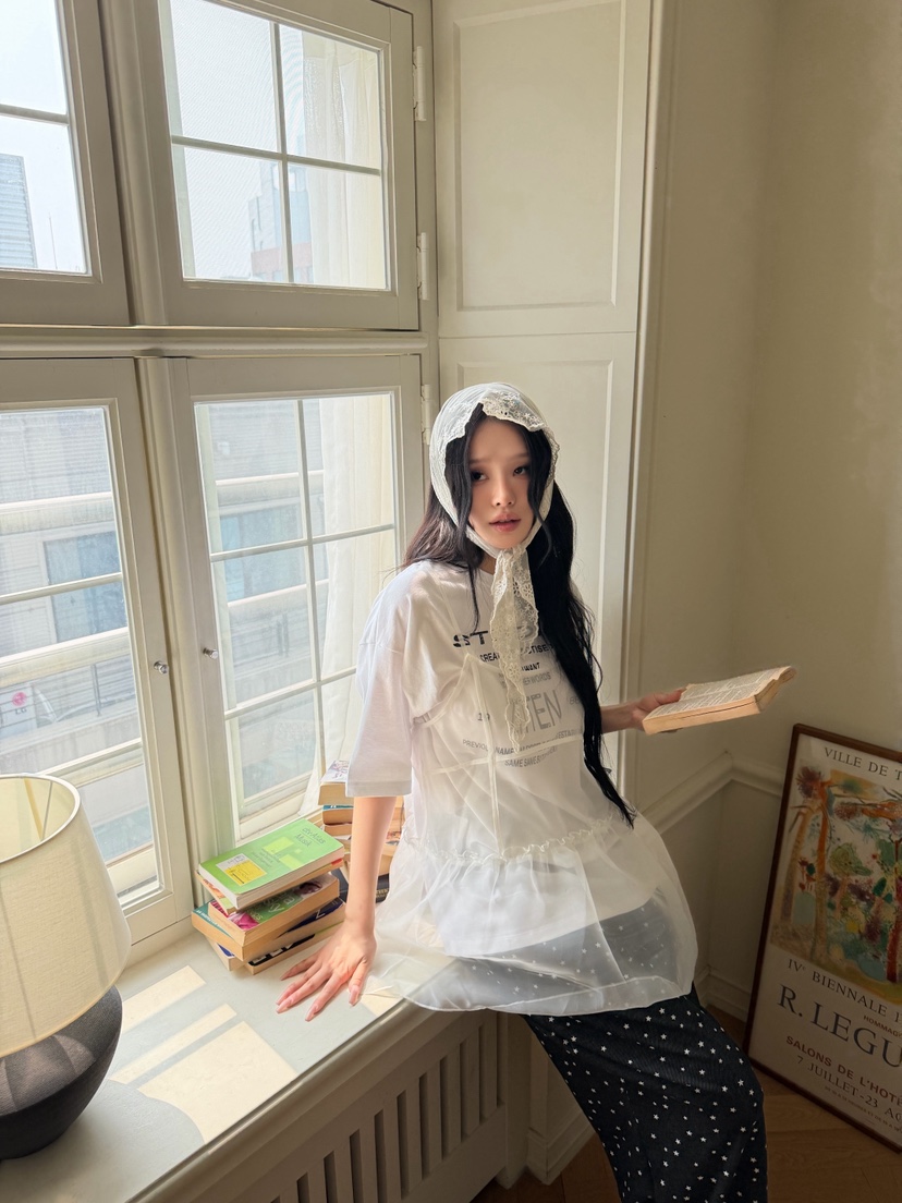 ZITTEN韓國東大門直郵女裝新款26春夏熱賣職業連衣裙歐根紗ZITTEN連衣裙