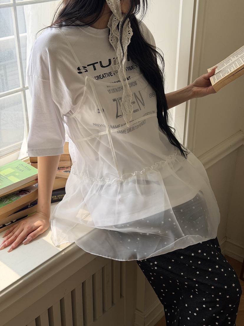 ZITTEN韓國東大門直郵女裝新款26春夏熱賣職業連衣裙歐根紗ZITTEN連衣裙