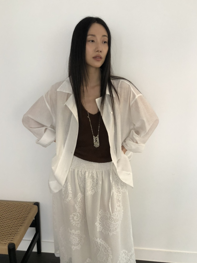 TORRE韓國代購女士新款熱賣26春夏休閑時尚推薦襯衫蕾絲衫TORRE襯衫/蕾絲衫